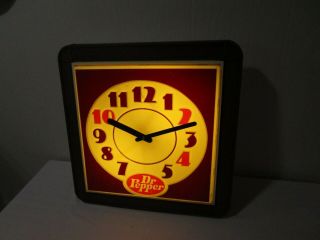 Vintage Dr.  Pepper Lighted Clock - - - - - - - - - - - - - - - - - - - - - - - - - - - - - - - - - - - - - - - - Cool 6