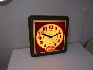 Vintage Dr.  Pepper Lighted Clock - - - - - - - - - - - - - - - - - - - - - - - - - - - - - - - - - - - - - - - - Cool 7