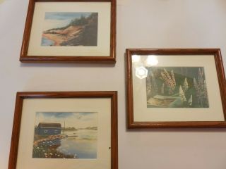 Prince Edward Island,  Canada - Three Paintings By Diana Savidant - 3 1/2 X 5 Inches