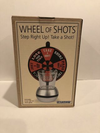 Barbuzzo Wheel Of Shots - The Perfect Party Drinking Game - Pour A Shot,  Spin.