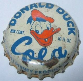Donald Duck Cola Soda Bottle Cap; Lynchburg,  Va; 10 Ounce Unusual; Cork
