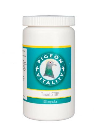Pigeon Product - Tricoli - Stop 100 Caps - E - Coli - Trichomonas - Pigeon Vitality