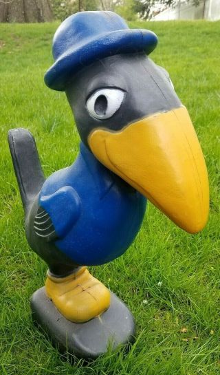 Rare Vintage Union Products Don Featherstone Mr.  Crow Blow Mold Toucan Bird 16 "