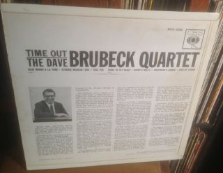 THE DAVE BRUBECK QUARTET time out 1962 UK CBS MONO VINYL LP RECORD 2