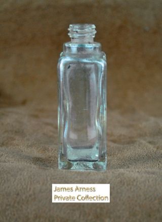James Arness Gunsmoke Marshal Dillon VTG Small Glass Medicine Bottle 4