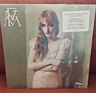 Florence,  The Machine “high As Hope” Usa Limited Edition Yellow Vinyl 2018