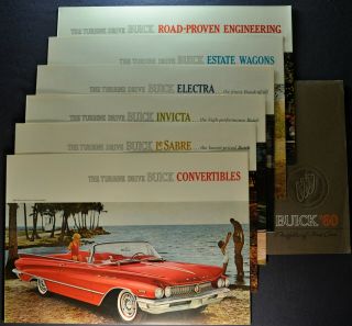 1960 Buick Large Portfolio Brochure Electra Lesabre Invicta Wagon Orig