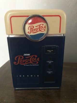 Pepsi Cola 1998 Vintage Style Coin Counter Vending Machine Collectible