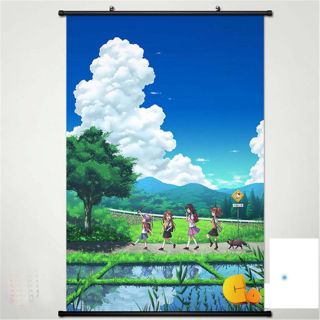 Non Biyori Picnic Home Decor Poster Wall Scroll Anime Japanese 60 90cm