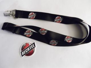 Bechtel Sticker And 18in Lanyard For Oilfield Union Construction Crane