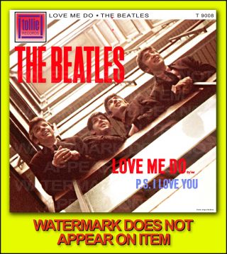 The Beatles Love Me Do Alternate 45 Picture Sleeve