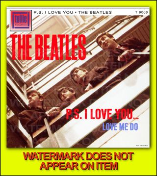 THE BEATLES LOVE ME DO ALTERNATE 45 PICTURE SLEEVE 2