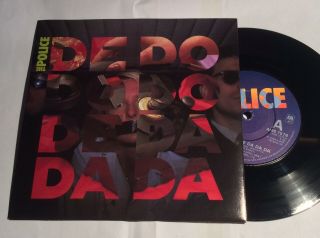 The Police 7” De Do Do Do De Da Da Da 1980 A&m Records Nm/ex Picture Sleeve