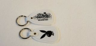 2 - Vintage Playboy Hotel & Casino Atlantic City Key Chain N.  O.  S