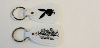 2 - Vintage Playboy Hotel & Casino Atlantic City Key chain N.  O.  S 2