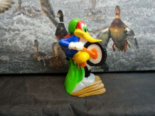 Vtg Woody Woodpecker Riding Bicycle Walter Lantz Plastic Figurine