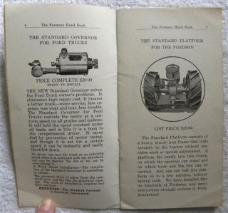 1922 Byrne,  Kingston Governor Ford Trucks,  Fordson Farm Tractor Farmers Booklet 3