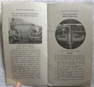1922 Byrne,  Kingston Governor Ford Trucks,  Fordson Farm Tractor Farmers Booklet 4