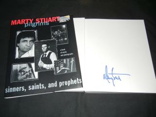 Marty Stuart Signed Autograph " Pilgrims " Book Country Music Singer Photographer