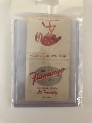 Rare Vintage Las Vegas Matchbook The Flamingo Hotel Unstruck