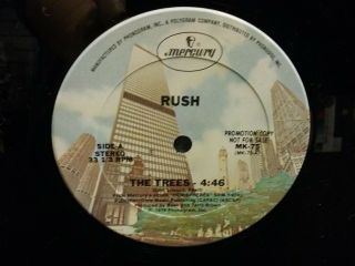 Rush THE TREES/PRELUDE/CIRCUMSTANCES Promo Mercury MK - 75 Prog Rock 1978 NM/VG 7