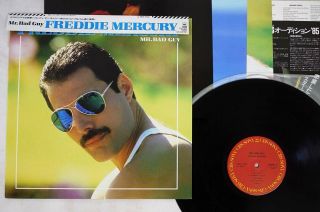 Freddie Mercury Mr.  Bad Guy Cbs Sony Japan 28ap - 3030 Japan Cap Obi Vinyl Lp