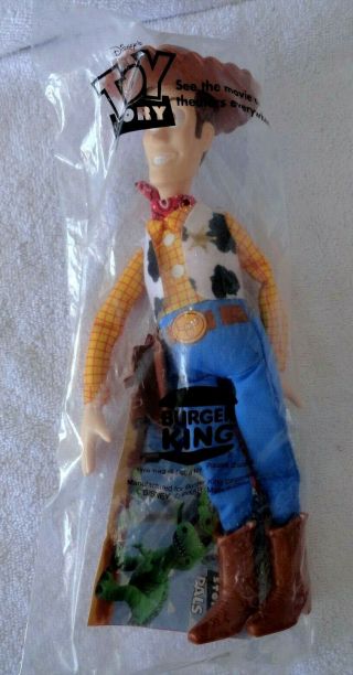 Toy Story’s Woody 10” Doll 1995 Disney/pixar Premium From Burger King