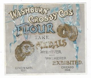 Old Trade Card Washburn Crosby Co Flour Gold Medal Expositions World Is Ours 2
