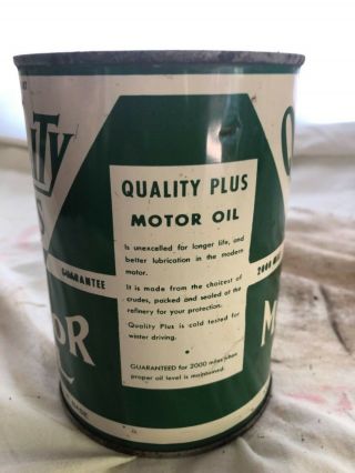 Quality Plus Motor Oil Qt Can 2