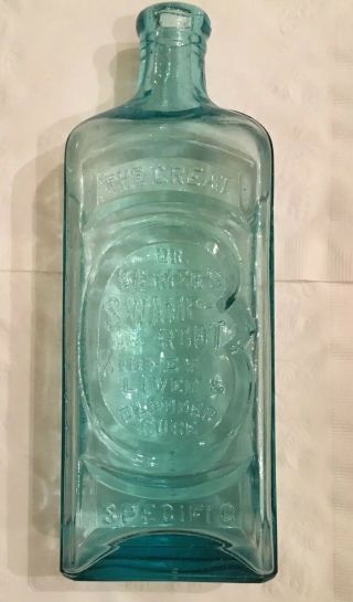 Vintage DR.  KILMER ' S SWAMP - ROOT Kidney Liver & Bladder Cure Bottle Binghamton NY 2