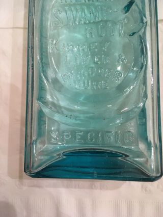 Vintage DR.  KILMER ' S SWAMP - ROOT Kidney Liver & Bladder Cure Bottle Binghamton NY 4