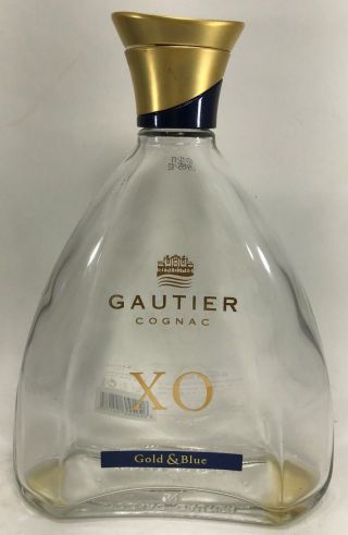GAUTIER XO Gold And Blue - Aged Over The River - 750 ml EMPTY Bottle and Box 2