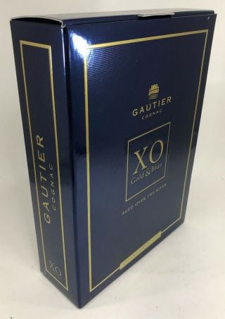 GAUTIER XO Gold And Blue - Aged Over The River - 750 ml EMPTY Bottle and Box 4