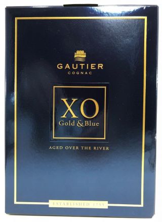 GAUTIER XO Gold And Blue - Aged Over The River - 750 ml EMPTY Bottle and Box 5