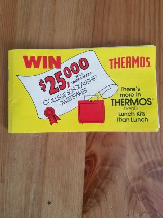 Vintage Grocery Coupons - From Thermos Brand Lunch Box - 1991/1992
