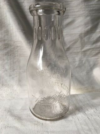 Vintage Pint Milk Bottle Logan 