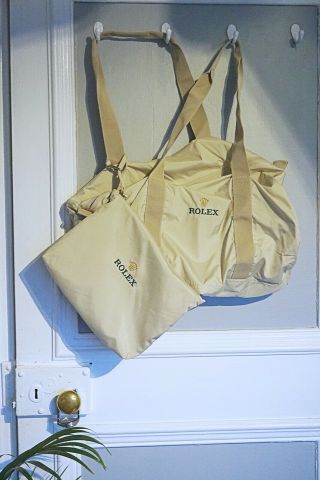 Rolex Bag Rare Soft Shell Duffle Travel Bag With Toiletries Pouch