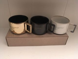 Starbucks Reserve Demi Gift Set 3 Mugs Open Box