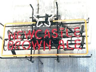 Vintage Newcastle Brown Ale Neon Light Up Beer Sign
