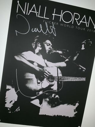 Niall Horan Flicker World Tour Authentic Signed Poster And Lanyard