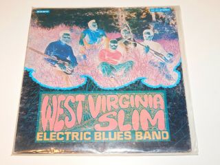 Rare West Virginia Slim Electric Blues Band Lp (kent Kst - 543) Very Good