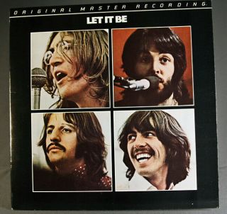 The Beatles Let It Be Pristine Mfsl Lp 1 - 109 Translucent Virgin Vinyl
