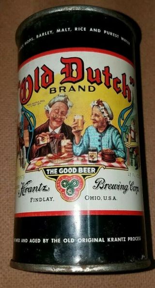 1950s Old Dutch Brand Beer Krants Brewing Company Collectible Antique Vintage