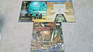 3 LP Iron Maiden Powerslave Somewhere In Time The Number the Beast Record Metal 2