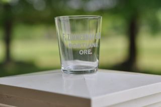 F.  Zimmerman& Co.  Portland,  Ore.  Shot Glass (acid Etched)