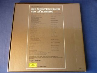 WAGNER: DIE MEISTERSINGER VON NURNBERG 5LP BOX,  German O/O/C,  Jochum DG 2740 149 4