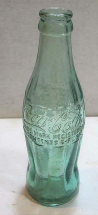 Vintage Walterboro,  Sc Hobble Skirt Coca Cola Glass Bottle 6oz Coke Bottle