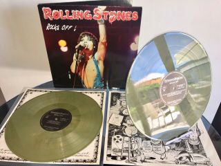 The Rolling Stones - Rocks Off Mega Rare X2 Un - Played Coloured Vinyl Lps