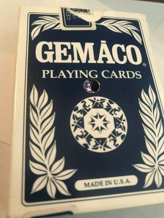 RARE Gemaco PLAYING CARDS W/ HOLE FROM HARRAH ' s CASINO IN ATLANTIC CITY Notched 2