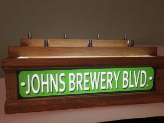 (remote Control) Led 7 Beer Tap Handle Display - Personalized Street Sign